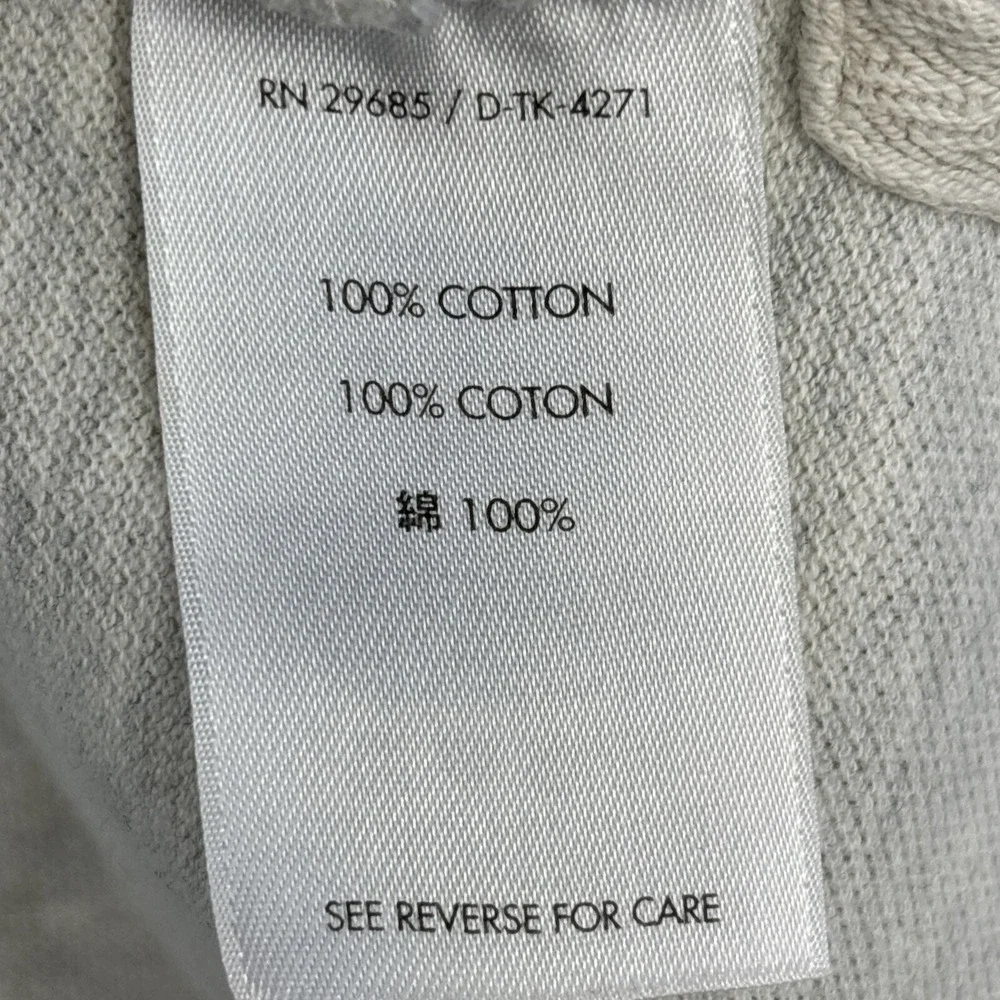 Vtg Pendleton Mens L Polo Shirt Light Gray Short Sleeve 100% Cotton Preppy Work